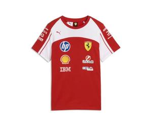Puma SF Replica Tee Kids T-Shirt Bambini e Ragazzi (Pacco da 1) | Come visto indossato dal team e dai piloti, Tutti i loghi più recenti di team e partner, Maniche corte con collo rotondo