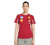 PUMA SF Team Tee Wn T-Shirt, Ciliegia Scura, L Donna