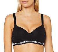PUMA Reggiseno sportivo nero / bianco, Taglia XS