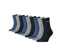 PUMA Short Crew Calzini, Navy/Grigio/Blu, 43-46 Unisex - Adulto