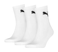 Puma Short Crew Socks (3 Pairs) 9-11 White 9-11 White
