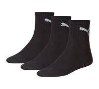 PUMA Short Crew Socks Unisex (3-Pack), Abbigliamento, Nero, 43-46 43-46