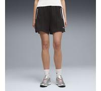 PUMA Shorts a pieghe T7 4" da donna, Abbigliamento, Nero, L L