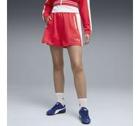 PUMA Shorts a pieghe T7 4" da donna, Abbigliamento, Rosso, S S