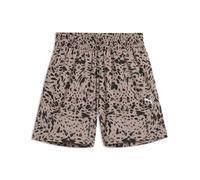 PUMA Shorts a Vita Alta con Grafica Essentials Animal 4" da Donna XL, Sandstone Beige