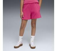 PUMA Shorts a vita alta Essentials da ragazza, Abbigliamento, Rosa, 11-12Y 11-12Y