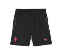 A.C. Milan - Pantaloncini Training con Tasche, Shorts Gara da Allenamento, Stagione 2025/2026, Prodotto Ufficiale, Adulto, Nero, XS