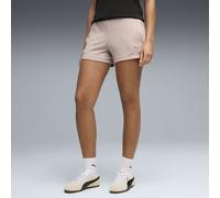 PUMA Shorts con logo Essentials Cat 4” da donna, Abbigliamento, Beige, L L