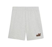PUMA Shorts con logo Essentials Lab dal taglio morbido per ragazzi, Accessori, Grigio, 7-8Y 7-8Y