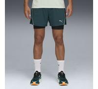 PUMA Shorts da running 2 in 1 VELOCITY da uomo, Accessori, Verde, XXL XXL