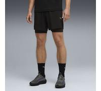 PUMA Shorts da running Dreamrun 2 in 1 dryCELL 5" da uomo, Abbigliamento, Nero, S S