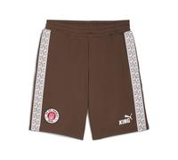 PUMA Shorts in felpa FC St. Pauli KING da uomo, Sport, Espresso Marrone/Bianco, XL XL