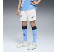 PUMA Pantaloncini da Calcio Manchester City per Bambini 2025/26 - Bianco - Taglia: 128