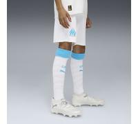 PUMA Shorts Olympique de Marseille 25/26 per ragazzi, Abbigliamento, Bianco/Azure, 11-12Y 11-12Y