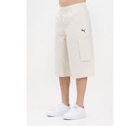 PUMA Shorts Uomo Bianco Shorts sportivi Bermuda cargo FUTURE.PUMA.ARCHIVE Primav