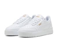 PUMA Shuffle Downtown Lo Jr - Sneaker Unisex per Bambini, Puma Bianco PUMA Bianco PUMA Oro, 36 EU