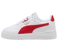 PUMA Shuffle Downtown Lo JR Sneaker, White-Candy Apple Gold, 3 UK, Puma Bianco Candy Apple PUMA Oro, 35.5 EU