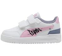 PUMA Shuffle Downtown Lo Mid 90S V PS Sneaker, White-Pink Shimmer Black, 1.5 UK Bambino, Puma Bianco Rosa Shimmer PUMA Nero, 34 EU