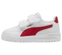 PUMA Shuffle Downtown Lo V PS Sneaker, White-Candy Apple Gold, 1.5 UK Bambino, Puma Bianco Candy Apple PUMA Oro, 34 EU