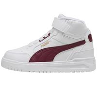 PUMA Shuffle Downtown Mid AC+ PS, Sneaker, White-Team Regal Red Gold, 22 EU