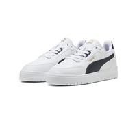 PUMA Shuffle Downtown, Scarpe da Ginnastica Unisex-Adulto, Bianco New Navy Gold, 36 EU