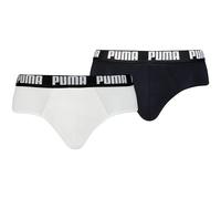 Puma Slip Uomo Basic Brief Bianco/Nero XL – Confezione 2 pezzi