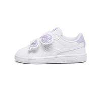 PUMA Smash 3.0 Bfly V Inf, Sneaker Bimba 0-24, White-Vivid Violet Silver, 20 EU
