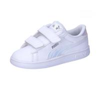 PUMA Smash 3.0 Holo 2.0 V Inf, Sneaker Unisex-Bimbi 0-24, White-Mauve Mist Silver, 23 EU