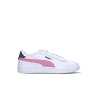PUMA - SMASH 3.0 L JR Sneaker ragazza bianca/rosa in pelle 36