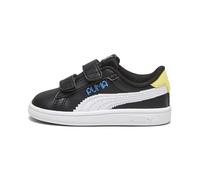 PUMA Smash 3.0 L Let's Play V Inf - Scarpe da Ginnastica Black White-Regal Blue-Lemon Meringue,