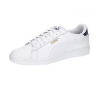 PUMA Smash 3.0 L, Sneaker Unisex-Adulto, Bianco White Navy Gold, 47 EU