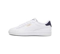 PUMA Smash 3.0 L, Sneaker Unisex-Adulto, Bianco White Navy Gold, 48 EU