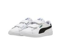 PUMA Smash 3.0 L V PS, Sneaker, White Black-Green Terrain, 23 EU
