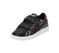 PUMA Smash V2 Brand Love V PS, Scarpe da Calcio Unisex per Bambini, Nero, 32 EU