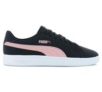 Puma Smash V2 Buck SD - Donna Sneakers Nere Retro Scarpe Tempo Libero NUOVE