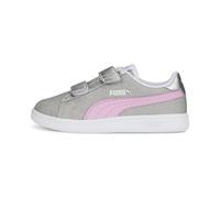 PUMA Smash V2 Glitz Glam V PS, Scarpe da Ginnastica, Silver Lilac Chiffon White, 33 EU