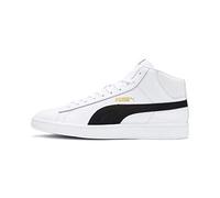 PUMA Smash V2 Mid L, Sneaker Unisex-Adulto, Bianco White Black Team Gold High Rise, 43 EU