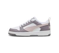 PUMA Sneaker basse Rebound V6, Scarpe, Bianco/Mauve Mist/Plum Jam, 40.5 40.5