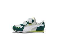 PUMA Cabana Racer SL 20 V PS, Scarpe da Ginnastica, Fresco Grigio Chiaro Bianco Mirto Scuro Lime Smash, 35 EU