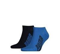 PUMA Sneaker, Calzini Unisex - Adulto, Navy/Grigio/Blu, 43-46 (Pacco da 2)