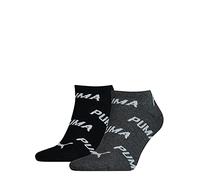 PUMA Sneaker, Calzini Unisex - Adulto, Nero/Bianco 953, 35-38 (Pacco da 2)