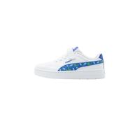 PUMA Court Classic Clean Dino AC+ PS Sneaker, White-Royal Sapphire-Green Fruit, 1 UK Bambino, Puma Frutta Verde Zaffiro Bianco, 33 EU