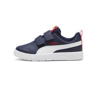PUMA Courtflex V3 V PS, Sneaker, Navy White Red, 35 EU