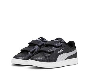 Puma Sneaker da Ragazza Smash 3.0 Glitz Glam V PS, Puma Black Puma Silver Puma White, 10 UK Child