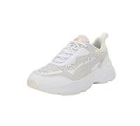 PUMA Sneaker Donna Cassia Laser Cut, Puma White PUMA White Pristine, 37.5 EU