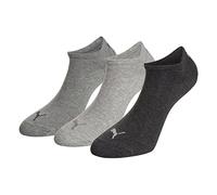 PUMA SNEAKER PLAIN 3P, Calzini, Unisex - Adulto, Anthraci/L Mel Grey/M Mel Grey, 35-38