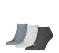 PUMA 261080001 Calzini da Sneaker, Antracite/L Grigio mely/m Grigio Mela - New, 43-46 (Pacco da 3) Unisex