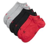 Puma Calzini Sneaker Plain 3P Unisex Adulto Nero/Rosso Nuovo Taglia 39-42