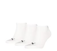 PUMA 261080001 Calzini da Sneaker, Bianco, 43-46 (Pacco da 3) Unisex