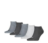 PUMA Plain Sneaker, Antracite/Grigio Melange/Grigio Melange, 35-38 (Pacco da 5) Unisex-Adulto